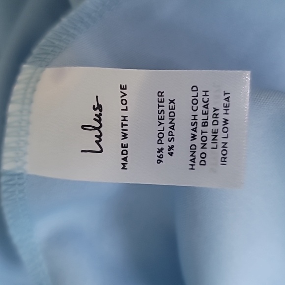 LuLu's Women's Prom Dress Elegant Powder Blue One-Shoulder Dress Pastel Sz M NWT - Picture 7 of 7